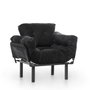 Atelier Del Sofa Nitta Single - Sillón de orejas Negro